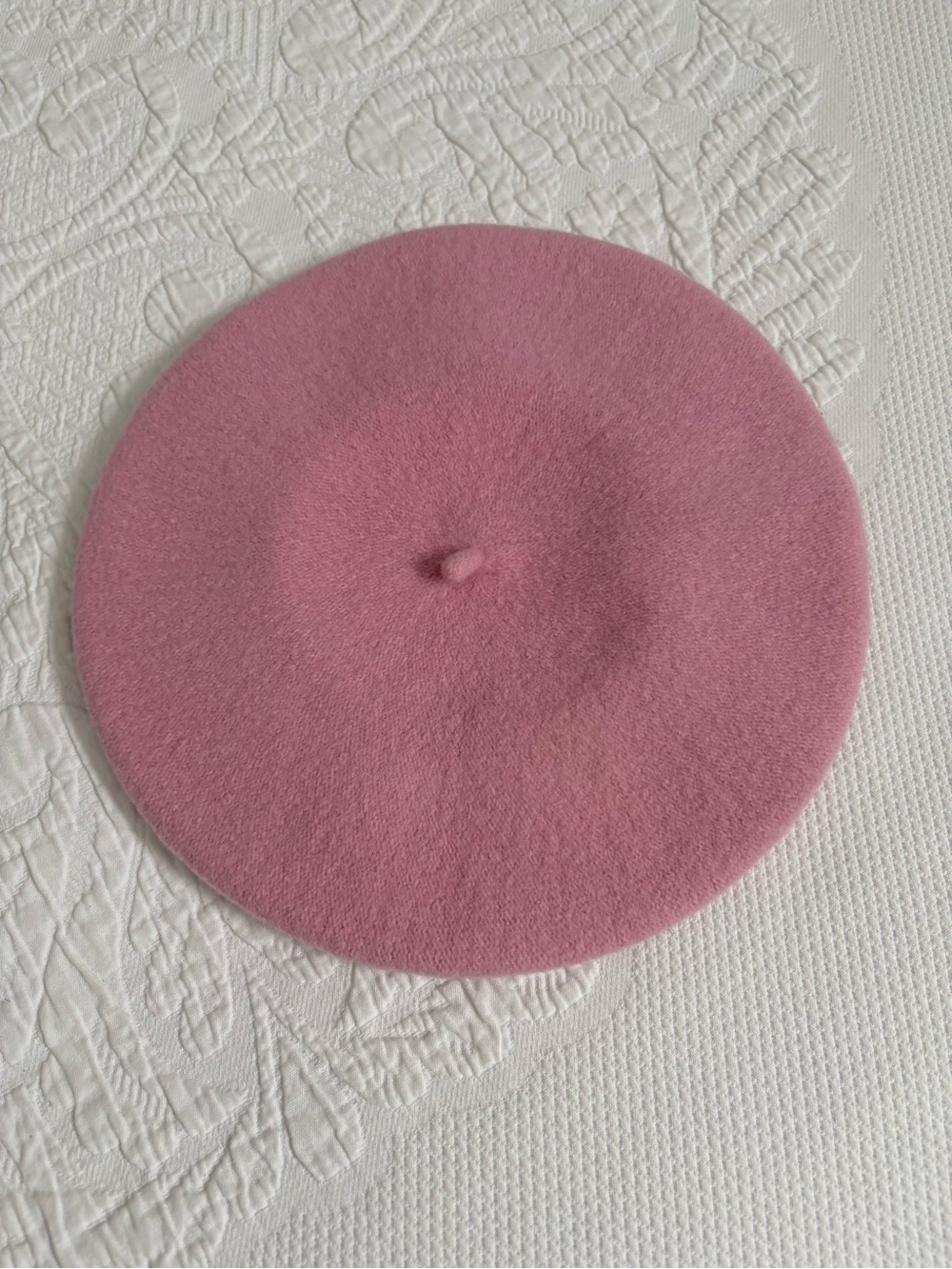 Kopka pink beret hat 100% pure new wool Germany one size